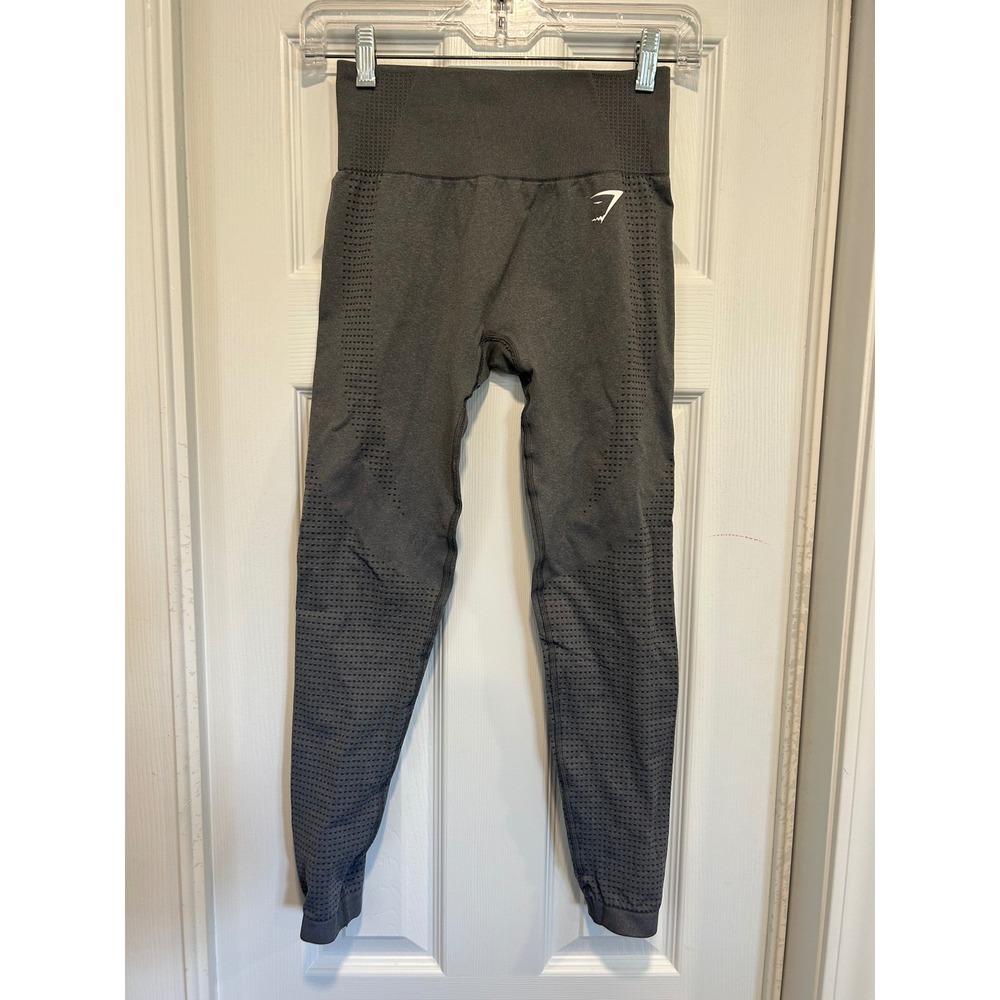 Gymshark Vital‎ seamless 2.0 Leggings Charcoal Grey High Waisted Small B1A2B